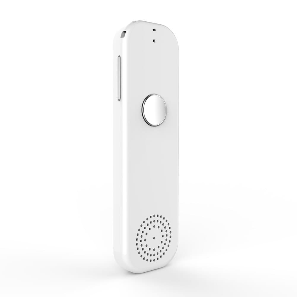 Two Way Easy Trans Smart Language Translator Device Electronic Pocket Voice Bluetooth 52 Languages for Meeting Learning Travel Shopping Business Fit for Apple iPhone Android White (WIFI/3G/4G/5G)