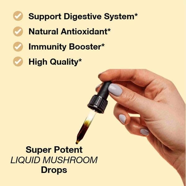Turkey Tail Mushroom Drops - Potent Extract for Daily Wellness, Easy-to-Use, Natural Supplement"