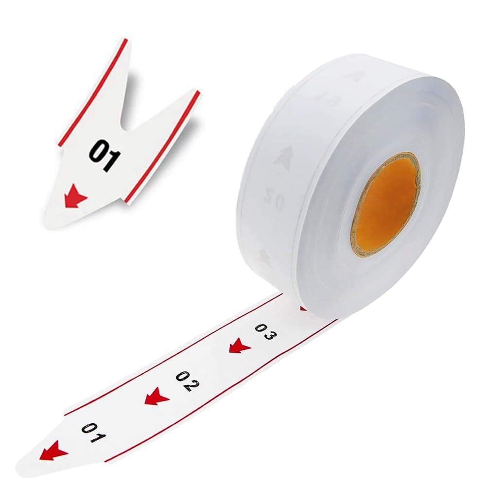 CYSSJF 2-Digit Queue Tickets (00-99, 1 Roll) | 2000 Queue Numbers per Roll | Take-A-Number Tickets for Ticket Dispenser, Turn-O-Matic Ticket Roll for Deli Counter,Clinic,Waiting Area | 11.3x11.3x4cm
