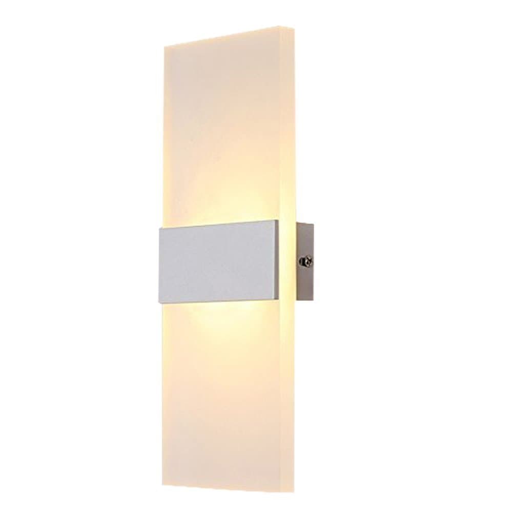 6W Warm White LED Wall Light, Modern Acrylic Wall Lamp Led Wall Sconce Lights Perfect for Living Room Lights Bedroom Lamps Corridor Wall Lighting LED Night Light