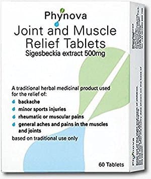 Phynova Joint and Muscle Relief Tablets, Pack of 60 Tablets (Pack of 1)