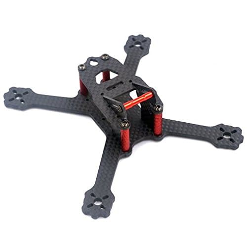 X 135 FPV Drone Frame Carbon Fiber with 3mm Arms, Freestyle X Frame Quadcopter Kit for 1104 1105 1106 1306 Brushless Motor (Suitable for 2'' 3'' propeller ) by Crazepony