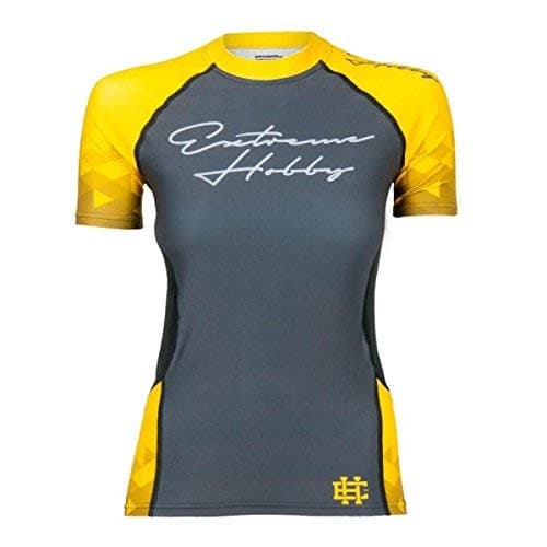 Womens MMA Sport-BH Top. Rapid Rash Guard. Yellow. Extreme Hobby. MMA Fightwear. Running. Training. Gym (size Large)