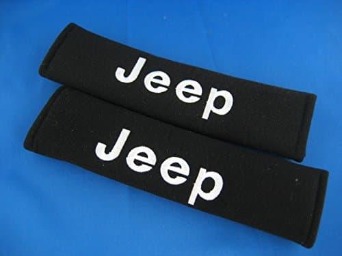 New Car Seat Belt Covers Shoulder Pads Pair for Select Brands (Jeep)