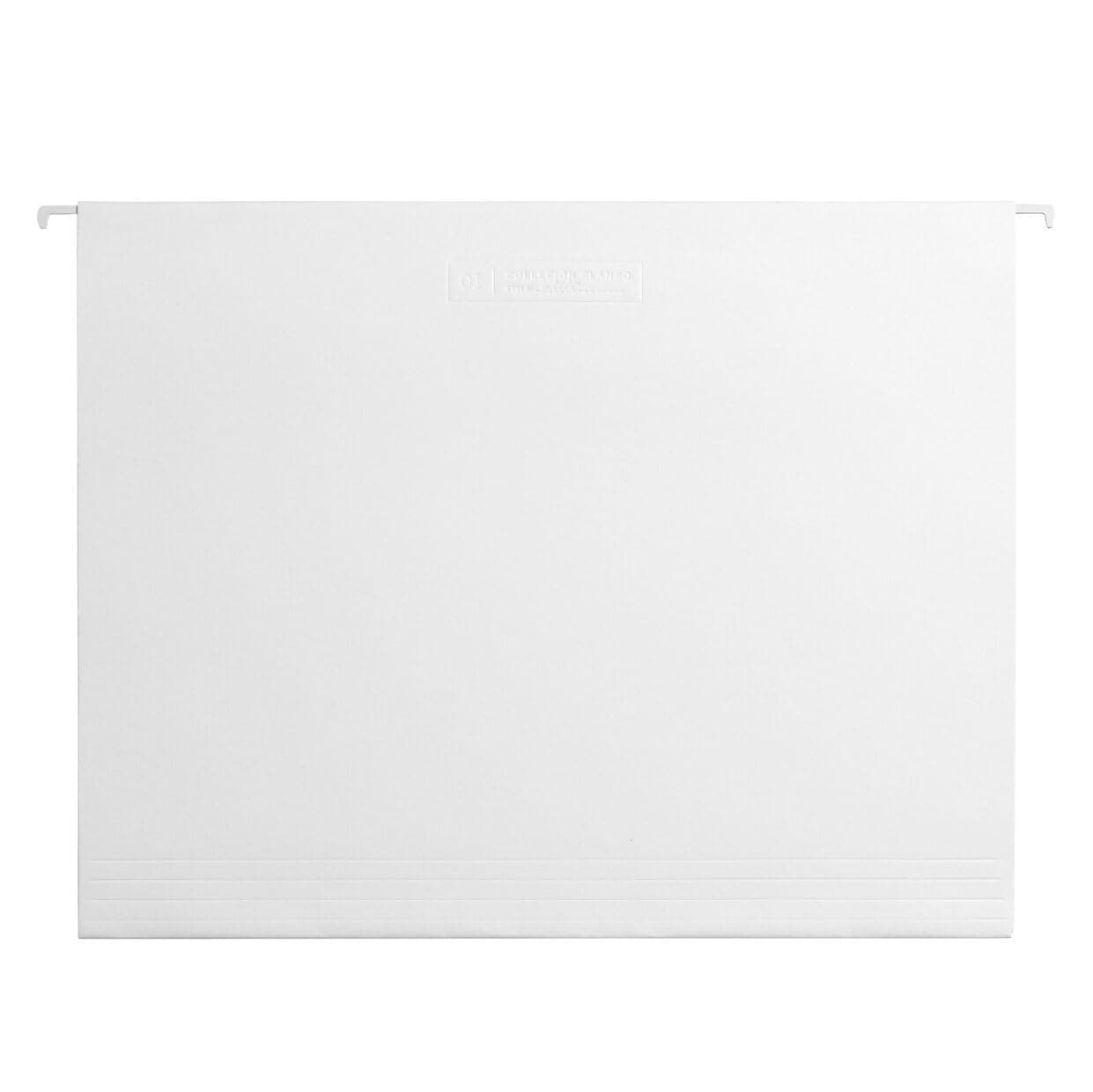 russell+hazel White Hanging File Folders, Letter Size, 10 Count, 11 3/4" x 9 5/16" (82372)