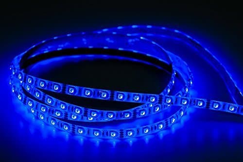 Waterproof Blue LED 3528 SMD 300LED 5M 16.4Feet Flexible Light Strip 12V 2A 24W 60LED/M