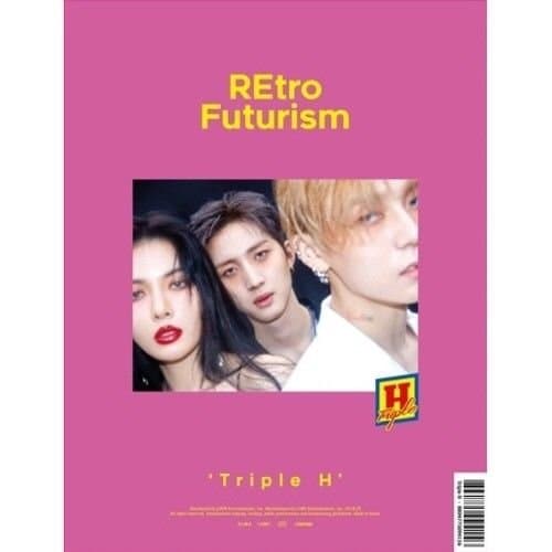 Triple H - [Retro Futurism] 2nd Mini Album CD+1p Lyrics Poster(On)+84p Booklet+1p PhotoCard+1p Sticker K-POP Sealed