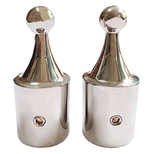 ISURE MARINE Bimini External Tube Fitting End Ball Cap 316 Stainless Steel Interior Diameter 1" (2PCS)