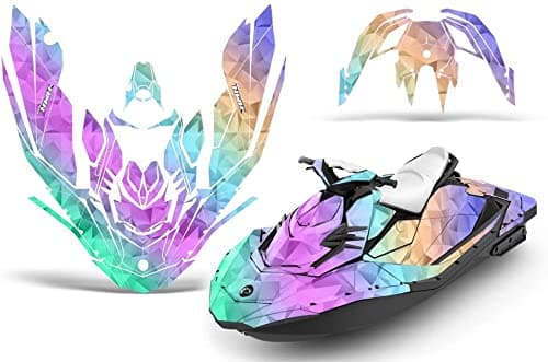 AMR Racing Jet Ski Graphics kit Sticker Decal Compatible with Sea-Doo Spark 3-up 2015-2018 - Slick