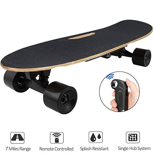Aceshin Electric Skateboard with Remote Small for Kids Teens, 350W Motor, 12 MPH Top Speed