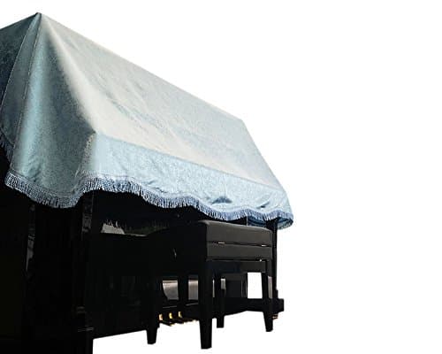 ClairevoireFleurel Upright 1/2 Piano Cover [153cm | 60.2 inches] (Arctic Blue)