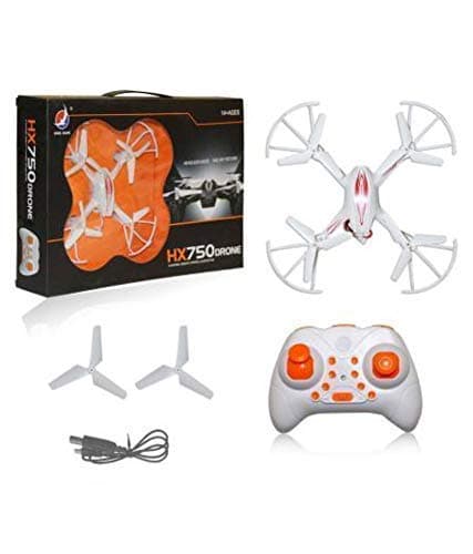 KRIMION Toy Compact Drone Aerocraft Drone, Aerocraft Remote Control Drone Without Camera For Kids - Led Lighting For Clear Night Viewing Fun, And Black Drone Color Aerocraft-Black Colour
