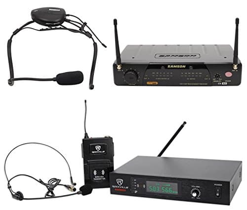 Samson Airline 77 Wireless Fitness Aerobics Headset UHF Microphone+Free UHF Mic