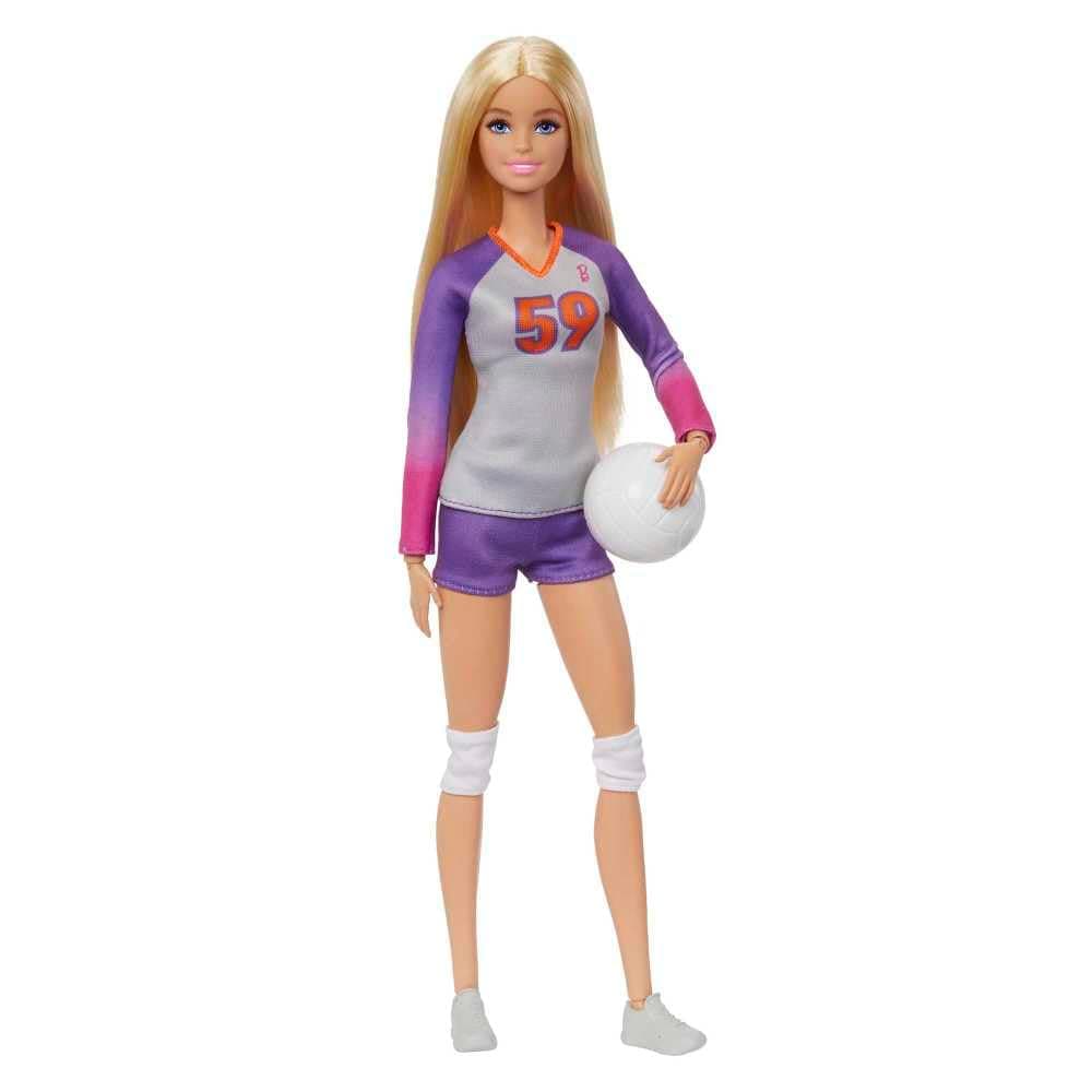 Barbie Doll & Accessories, Made to Move™ Career Volleyball Player Doll with Uniform and Ball