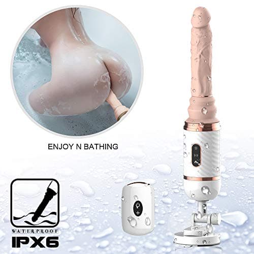 Smart Heating Clitòrial Stimulàtion Toys for Her Hand Free Thrusting Machine Adult Pleasure Device with Suction Cup for Female Massaging Remote Control