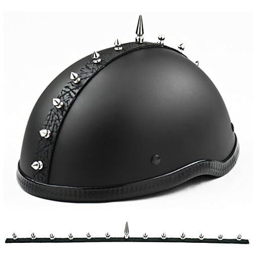 Metal Spike Stick On Motorcycle Helmet Mohawk Strip (Short Strip)