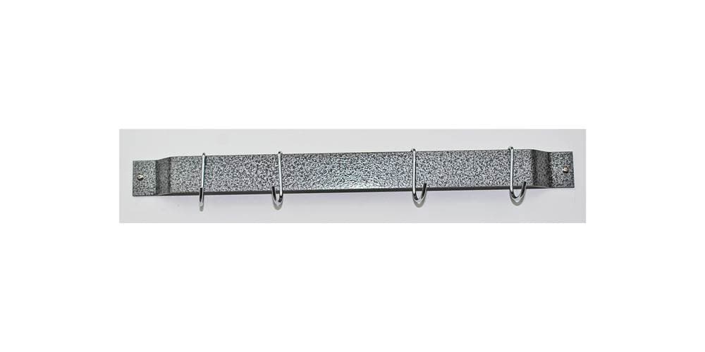 Rogar 24" Gourmet Bar Pot Rack in Hammered Steel