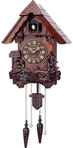 ARAD Decorative Wooden Clock for Walls-Rustic Hanging Wooden Clock for Home Use
