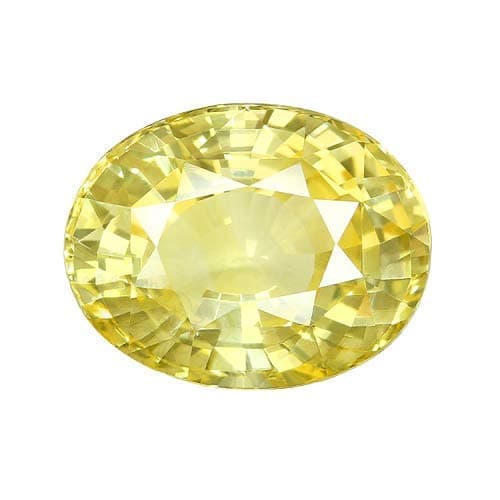 Gem Vision Store 4.75 Ratti Original Certified Cut Amazing Transperant Ceylon Yellow Sapphire Loose Gemstone