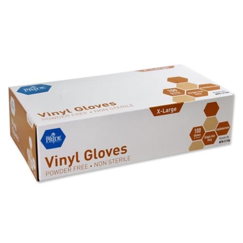 Medpride - MPR-51106 - Vinyl G.P. Gloves - XL - N/S - Powder Free - 10/100/cs.
