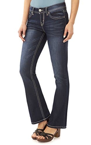 Women's Juniors Legendary Stretch Bootcut Denim Jeans (Size: 0-24 Plus / 28-30-32 Inseam)