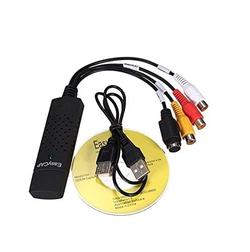 1Goal USB 2.0 Easycap Dc60 TV DVD VHS Video Adapter Capture Card Supports Windows Xp/7/Vista 32