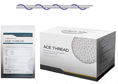 PLLA Thread lift by ACE - Mono Screw Type (100pcs) -12 sizes (26G90/150mm)