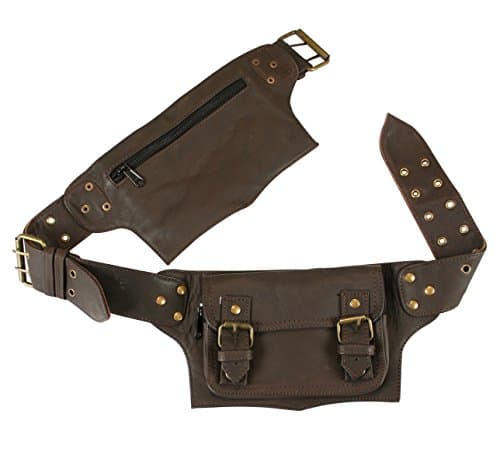 Historical Emporium Leather Steampunk Multi Pocket Utility Belt