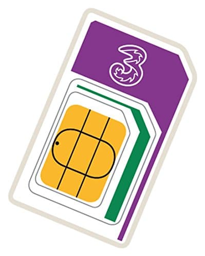 Three Mobile Pay As You Go Trio Data Reward SIM