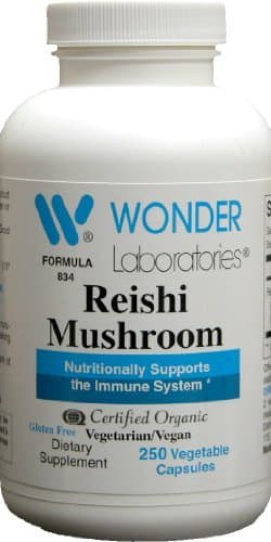 Reishi Mushroom Ganoderma Lucidum -250 Vcaps by Wonder Laboratories