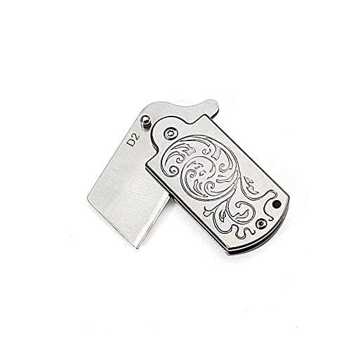 Mini Folding Knife - Necklace Army Knife with Bottle Opener 3.74" Knife