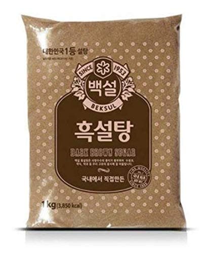 Korean Beksul Fine Quality Sugar 2.2lb 백설 설탕 (Dark Brown Sugar)