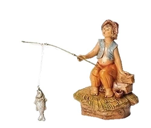 Jada Little Fishing Boy Italian Nativity Village Figurine