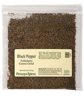Black Pepper - Tellicherry Coarse Grind by Penzeys Spices 13.2 oz bag