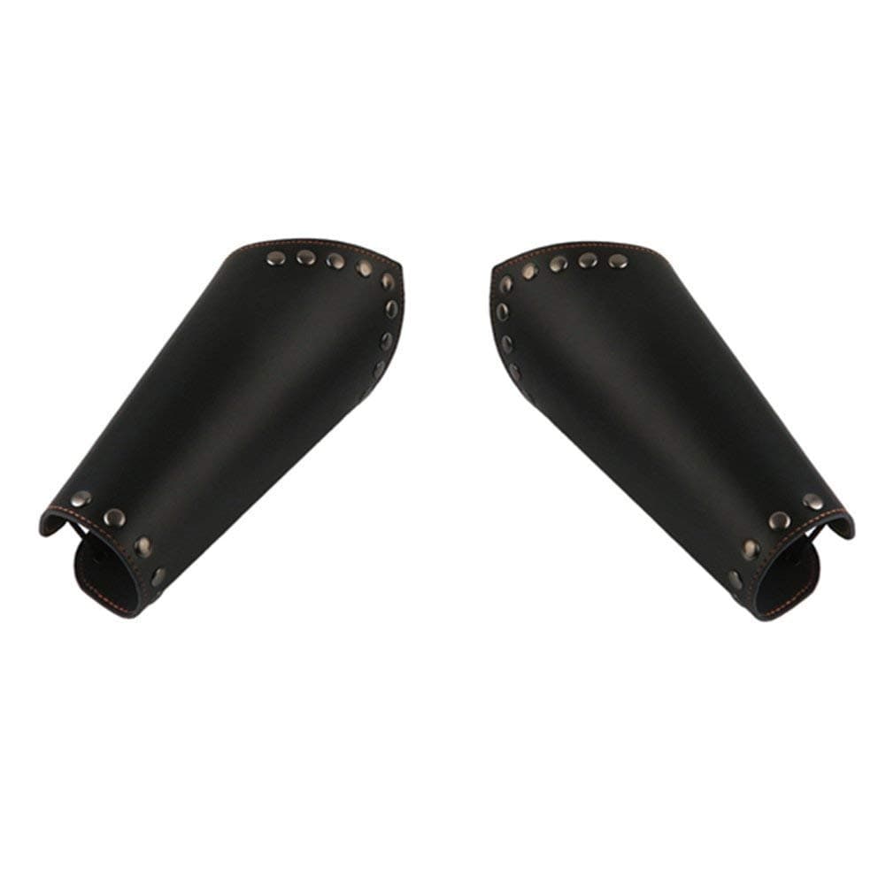 meetoo Faux Leather Arm Bracers,Faux Leather Arm Guards,arm bracers Cosplay for Men or Women,Medieval Knight Arm Bracers