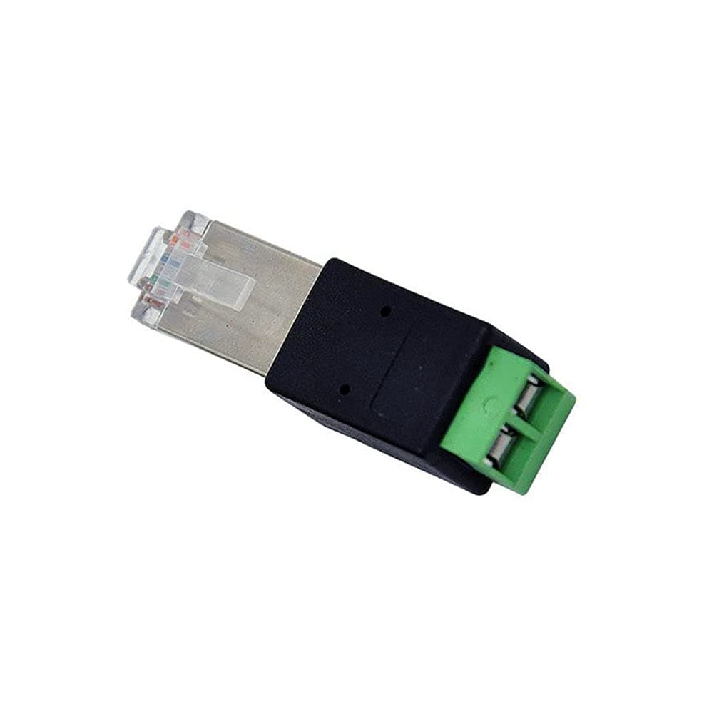 Taidacent 5 Pcs RJ45 to RS485 Converter and Adapter - Terminal Adapter, Crystal Head to Terminal (A Connects to PIN1 B Connects to PIN2)