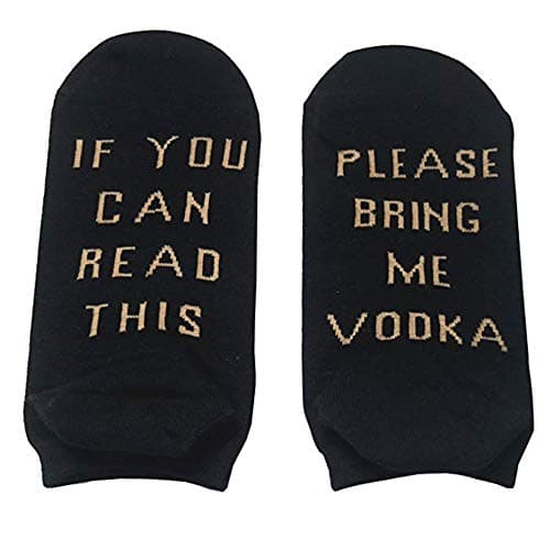 SurBepo Women Watching Christmas Movies Socks, If You Can Read This Socks