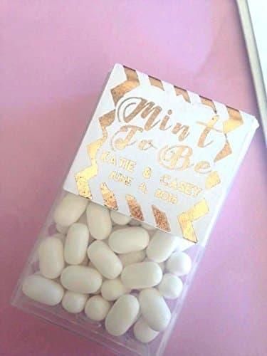 Set of 50"Mint to Be" tic tac labels