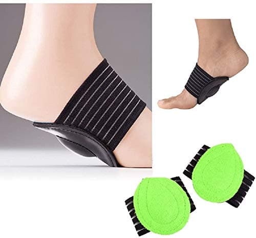 Cushioned Plantar Fasciitis Foot Arch Support Sleeves - Soft Foam Compression Pad Pain Relief for Fallen Arches - Unisex Single Pair - Universal Size