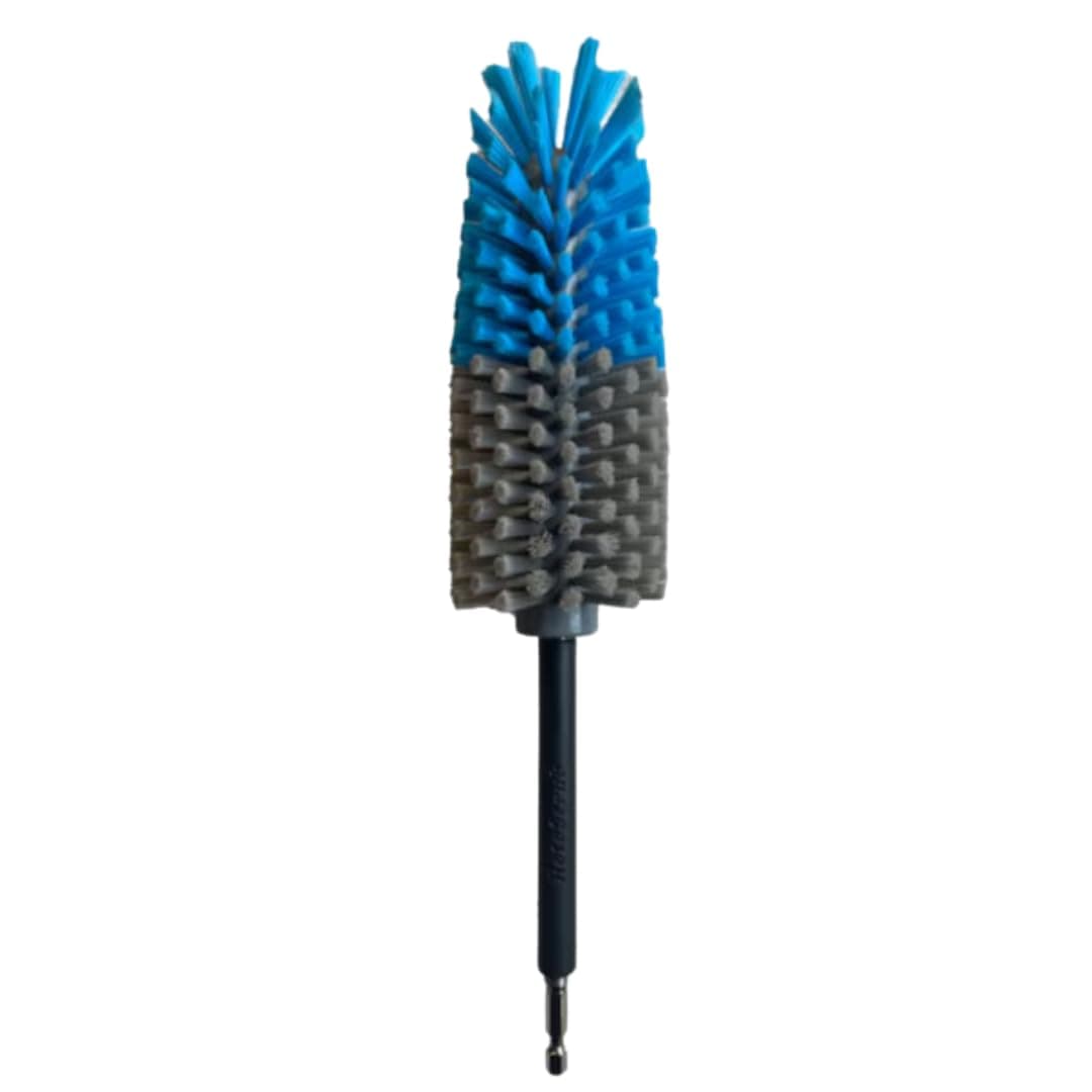 Long Reach Drill Brush Attachment, All Purpose for Car Tires, Wheels, Wheel Wells, Engine Bays, Exhaust Pipes, Running Boards, Hard to Reach Areas, with Heavy Duty Non-Scratch Nylon Bristles