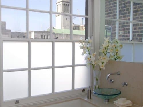 White Frosted Privacy Glass Window Film (1M X 8M) (100cm x 8 metre)