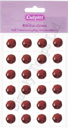Edible Gems Ruby Red Diamonds by Culpitt Valentines Jelly Cake toppers For A Touch Of Luxury