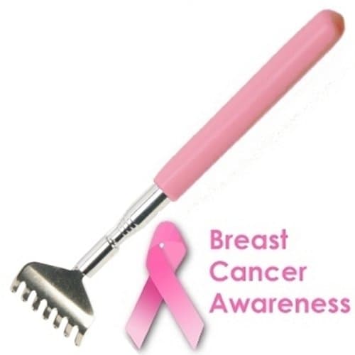 Large Pink Plastic Handled Telescopic Back Scratcher (Backscratcher)