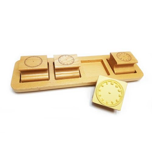 Set of 4 Wooden Clock Stamps