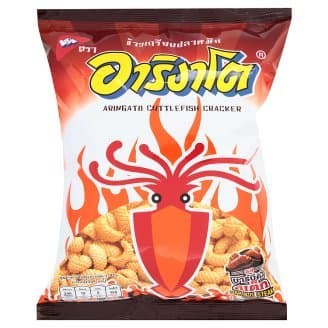 Aringato BBQ Steak Flavour Cuttlefish Crackers 65g