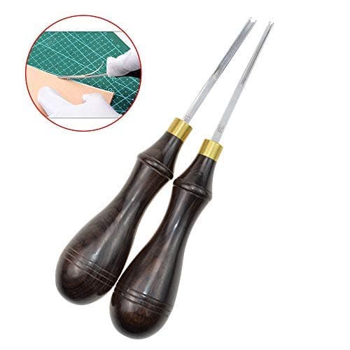 Aiskaer 1Pcs Wide Mouth Leathercraft Edge Skiving Beveler Leather Craft Keen Edge Cutting Tool（1.3mm）