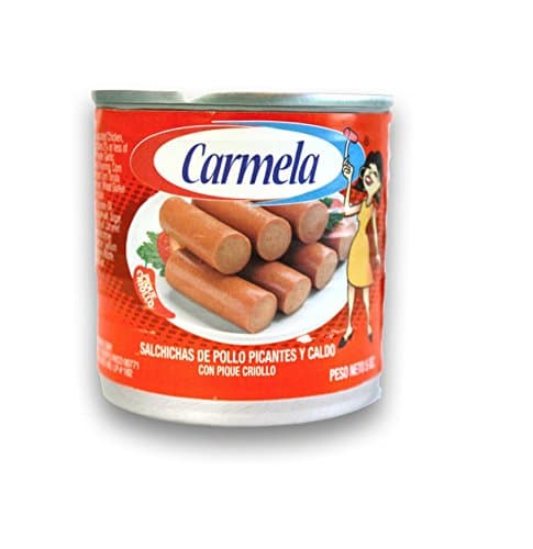 Salchichas Carmela Con Pique/chicken Sausage in Hot Spice (Pack of 8)