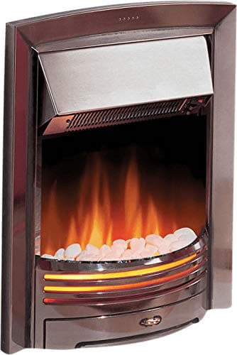 Dimplex Adagio Chrome 2kw Electric Inset Fire c/w Coal and Pebbles Option