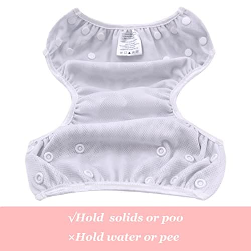Babygoal Baby & Toddler Girl and Boy Swim Diapers, Reusable Adjustable Washable One Size Fits 6M-3T Gifts and Swimming Lessons 3 Pack 3ZSD10-IN