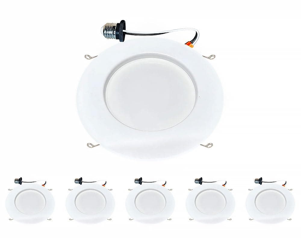 6 Inch Led Can Lights - Recessed Lighting Retrofit -14 Watt, 1100 Lumens, 3000K Soft White - Replaces 100W - Dimmable - 6 Pack